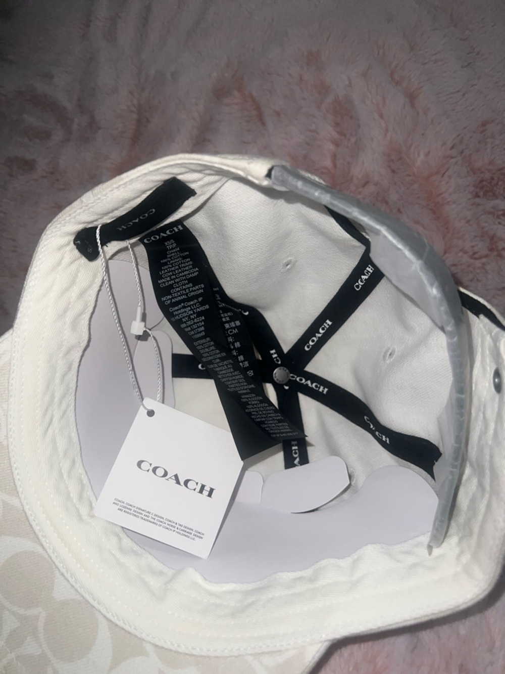 NWT Coach Chalk Signature Print Baseball Cap - Picture 2 of 6